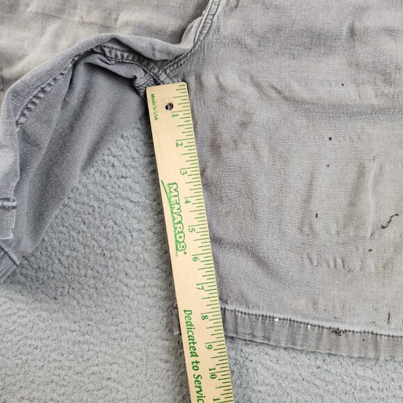 VTG CARHARTT Mens 38 Shorts Natural Distressed Relaxed Fit  Thrashed Workwear - Picture 7 of 11